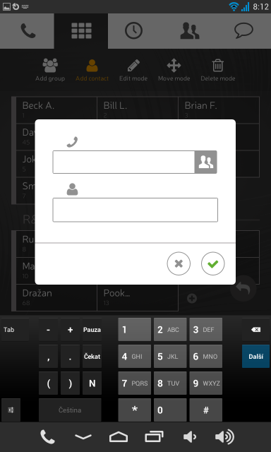 number and name